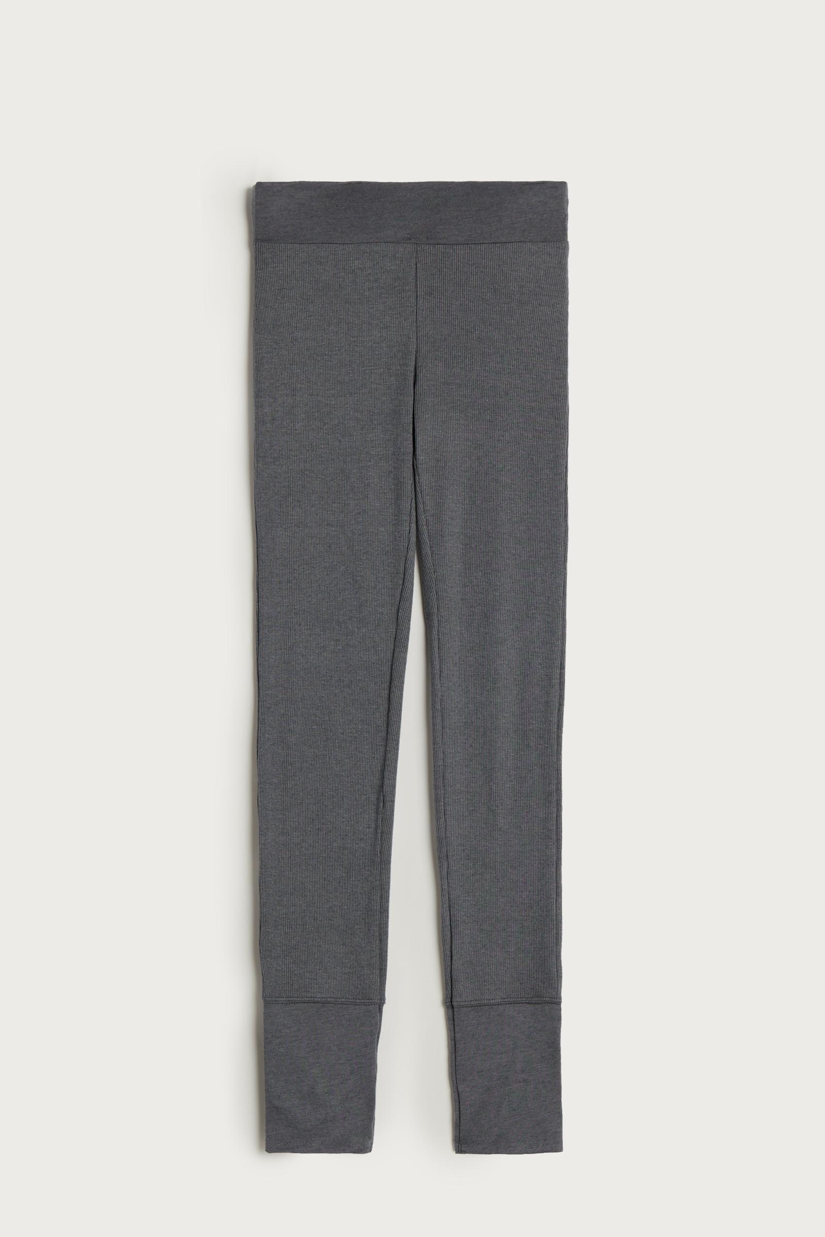 Grey Modal Cashmere Leggings, , large image number 2