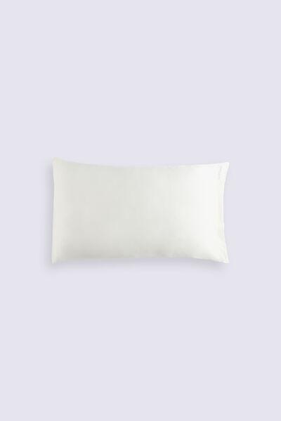 White Rectangular Silk Pillowcase, Powder White, large image number 0