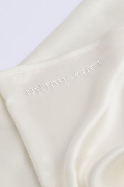 White Rectangular Silk Pillowcase, Powder White, large image number 1