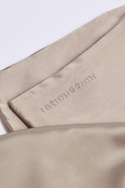 Beige Rectangular Silk Pillowcase, 5601_651I, large image number 2