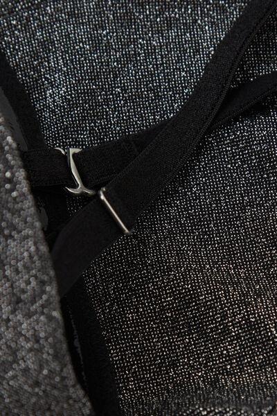 Black Shimmering Passion Lame Giada Bodysuit, 5601_031K, large image number 5