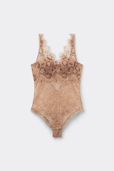Beige Summer Glow Bodysuit, , large image number 2