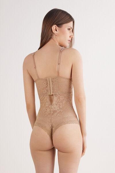 Beige Summer Glow Bodysuit, , large image number 3