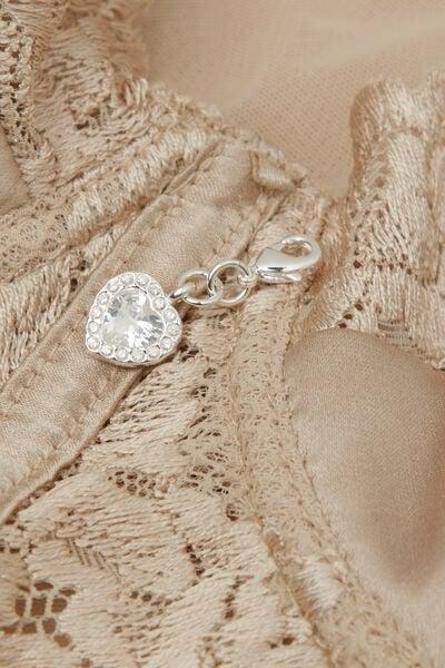 Beige Silky Flowers Carioca Bodysuit, 5601_447J, large image number 4