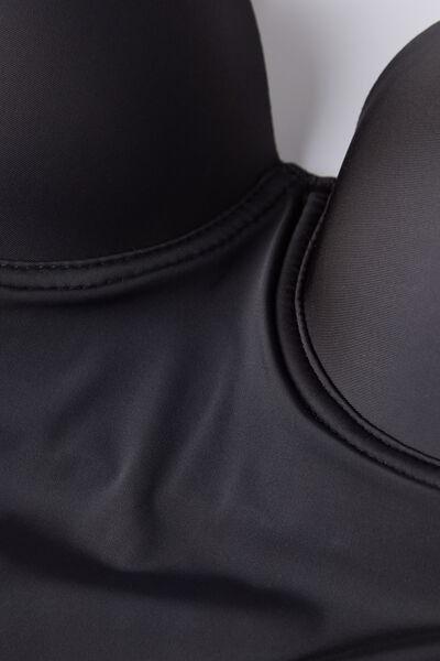 Black Microfibre Bodysuit, , large image number 3