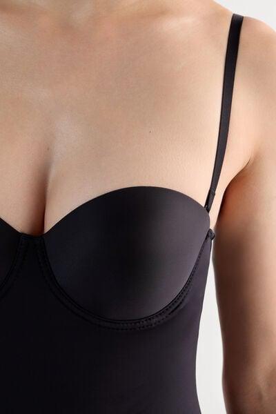 Black Microfibre Bodysuit, Black, large image number 8