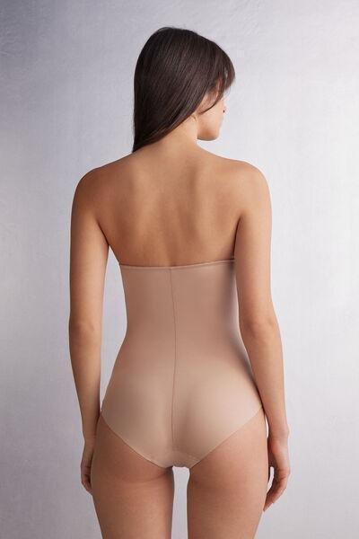Beige Giada Ultralight Microfibre Bodysuit, , large image number 2