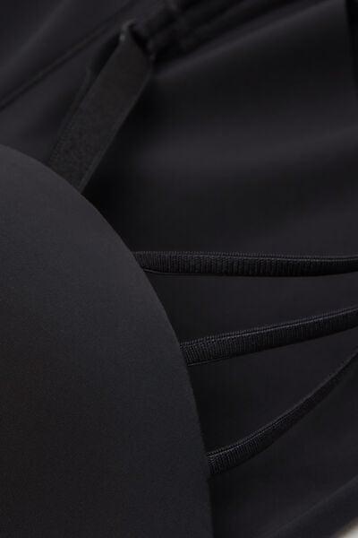 Black Ilenia Ultralight Microfibre Bodysuit, Black, large image number 7