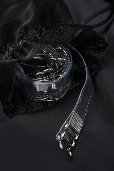 Black Open-Back Bodysuit, Black, large image number 5