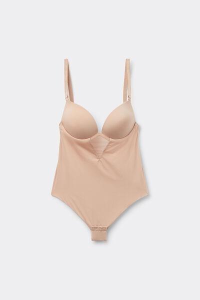 Beige Ultralight Slip Bodysuit, , large image number 1