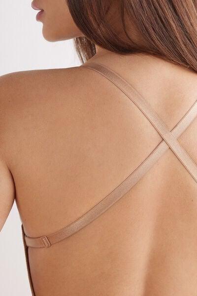 Beige Ultralight Slip Bodysuit, Soft Beige, large image number 5