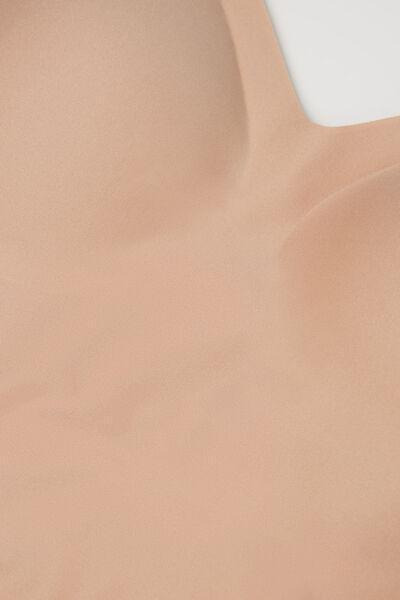 Beige Microfibre Bodysuit, Soft Beige, large image number 7
