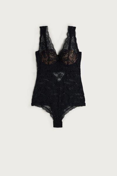 Intimissimi - Black Eleonora Lace Bodysuit