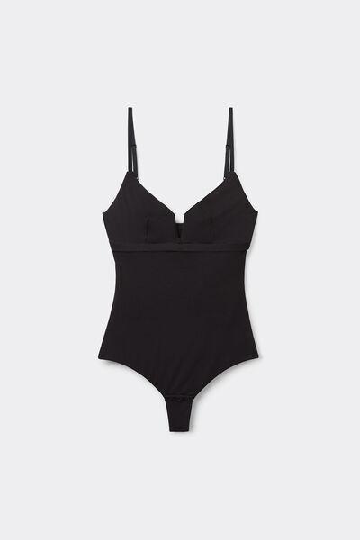 Black Fresh Bamboo Bodysuit, , large image number 2