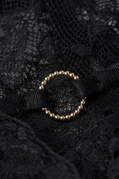 Intimissimi - Black Intricate Surface Lace Bodysuit