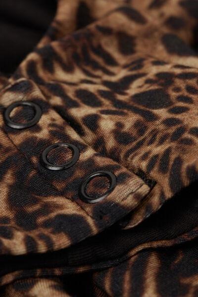 Multicolour Animal Print Bodysuit, , large image number 4
