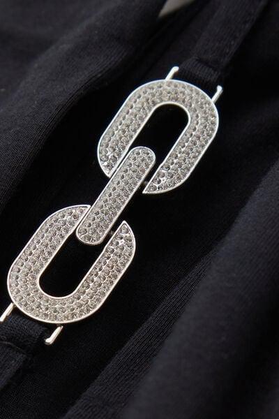 Black The Star Of The Show High-Neck Modal Bodysuit, Black, large image number 5