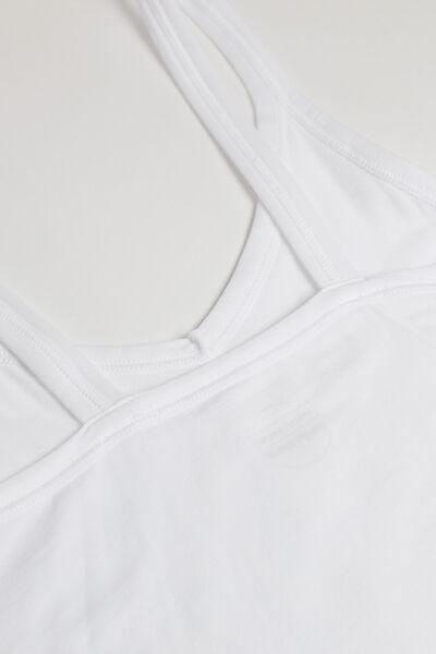 Intimissimi - White Supima Cotton Vest Bodysuit