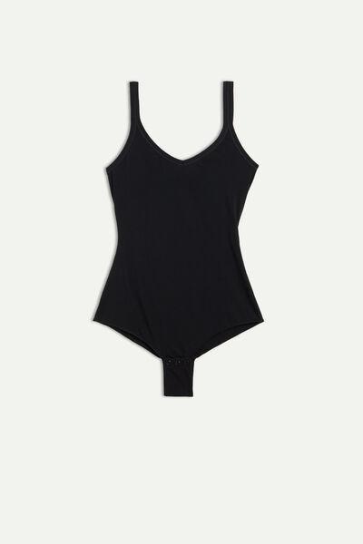Black Tank Top Bodysuit, , large image number 2
