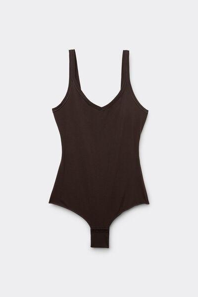 Brown Tank Top Bodysuit, , large image number 2
