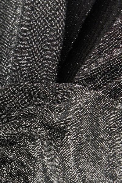 Black Shimmering Passion Long-Sleeved Lamé Bodysuit, 5601_031K, large image number 4