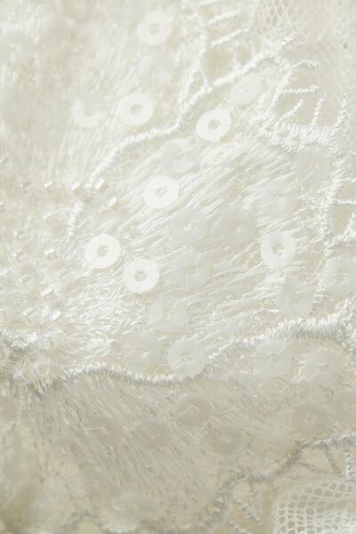 White Glisten In Light Lace Bodysuitsuit, , large image number 4
