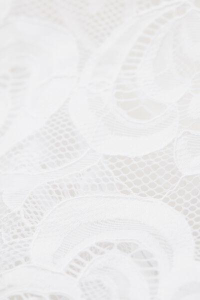 White Short-Sleeved Bodysuit, , large image number 4