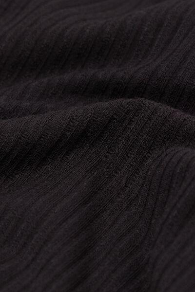 Black Your Every Wear Ribbed Bodysuit, Black, large image number 4