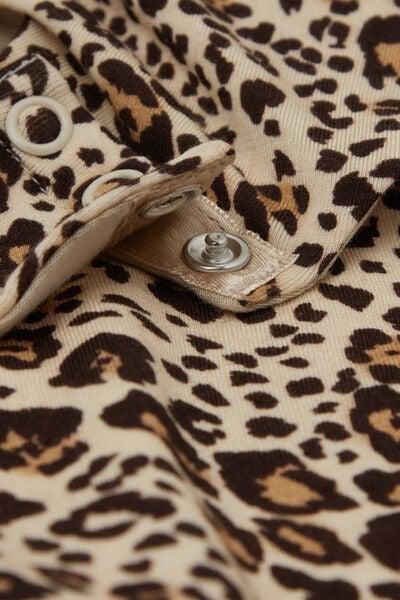 Brown Animal Print Simply Iconic Fresh Bamboo Bodysuit, 5601_061K, large image number 4