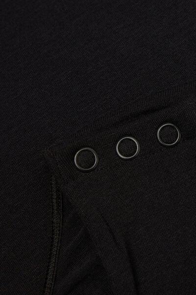 Black High-Neck Bodysuit, Black, large image number 6