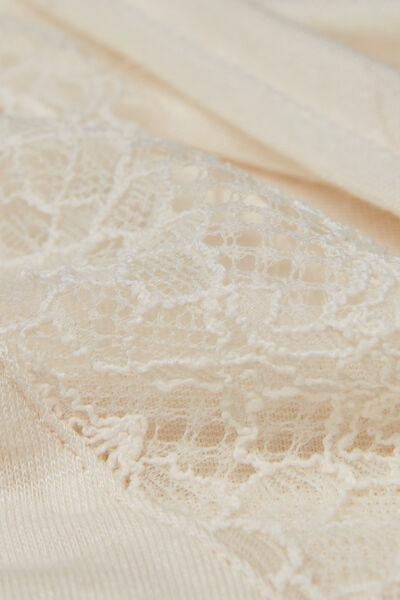 White Long-Sleeved Ultralight Bodysuit, Vanilla, large image number 4