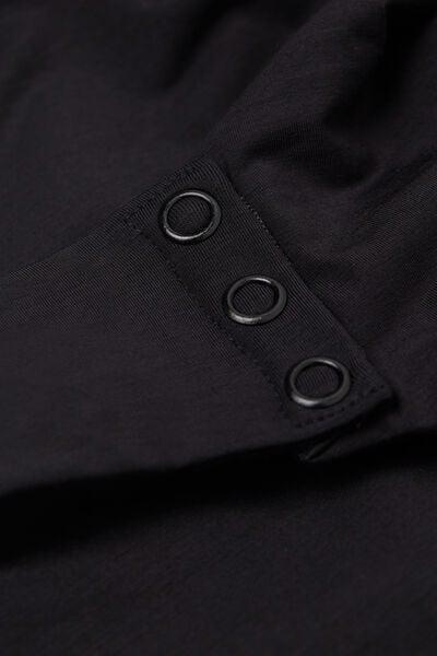 Black Superior Comfort Bodysuit, Black, large image number 8