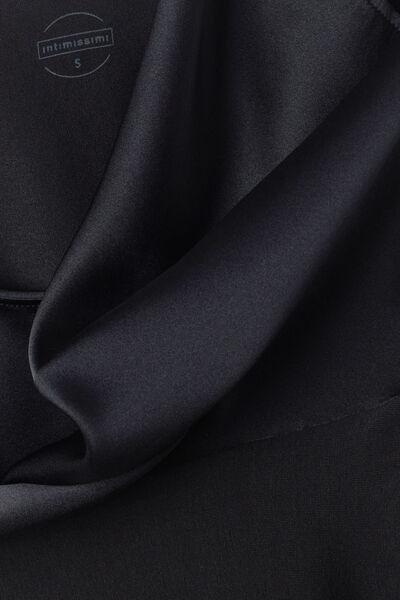 Black Silk And Modal Vest, , large image number 4