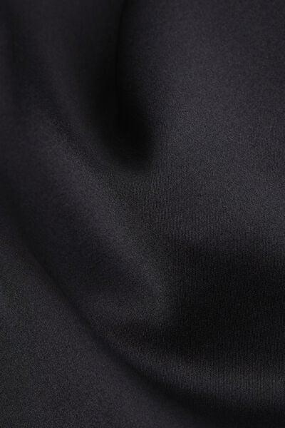 Black V-Neck Silk Vest Top, Black, large image number 4