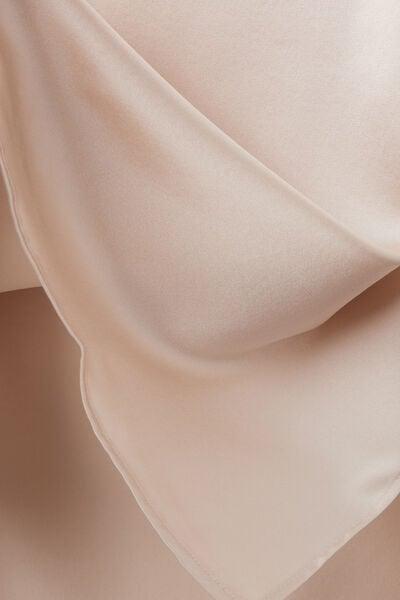 Cream V-Neck Silk Vest Top, Silk, large image number 4