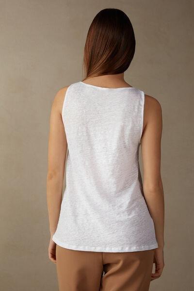 White Linen Camisole, , large image number 3