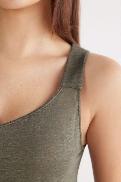 Green Linen Camisole, 5601_660J, large image number 5