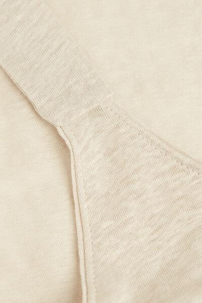 Beige Rope Linen Camisole, , large image number 4