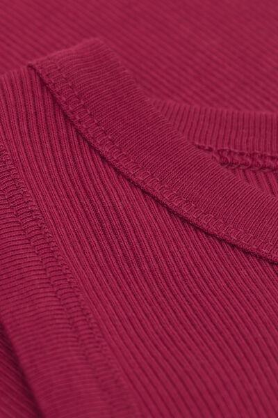 Red Ribbed Vest Top, , large image number 4