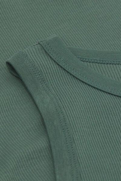 Green Ribbed Vest Top, 5601_941J, large image number 4