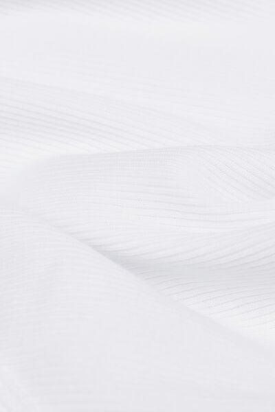 White Ribbed Superior Cotton Crossover Cami, White, large image number 4