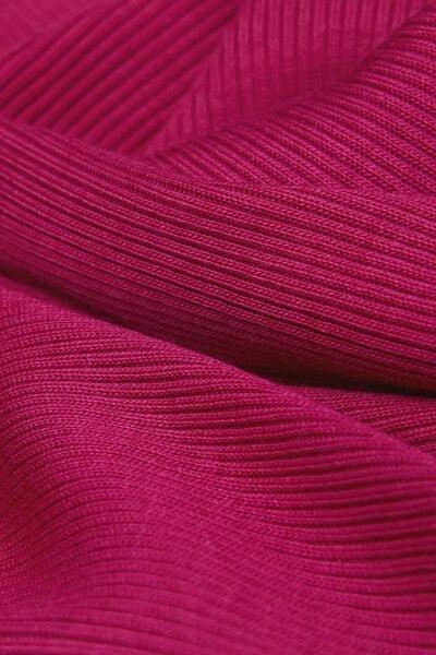 Pink Ribbed Superior Cotton Crossover Cami, 5601_110K, large image number 4
