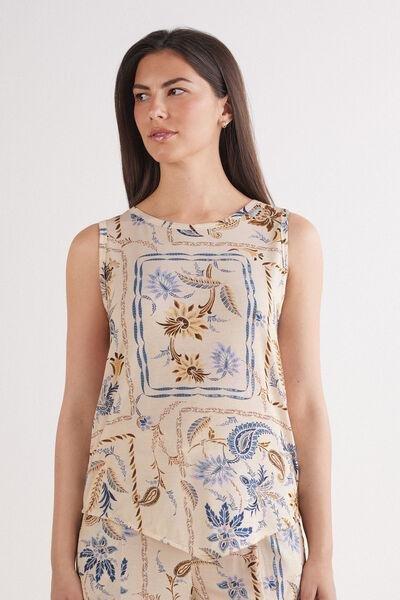 Multicolour Wide Straps Vest Top, 5601_868J, medium