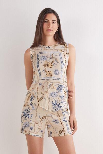 Multicolour Wide Straps Vest Top, 5601_868J, medium