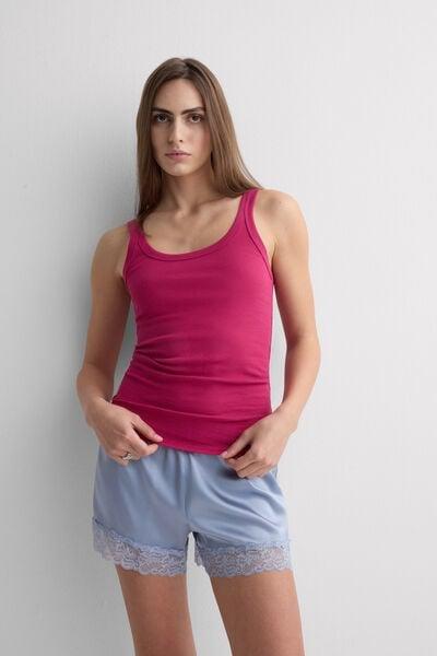 Pink Superior Cotton Racer Back Vest Top, 5601_110K, large image number 1