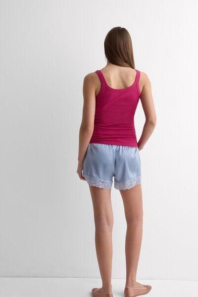 Pink Superior Cotton Racer Back Vest Top, 5601_110K, large image number 2