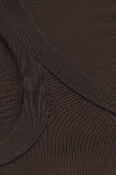 Brown Racer Back Vest Top, 5601_705J, large image number 9