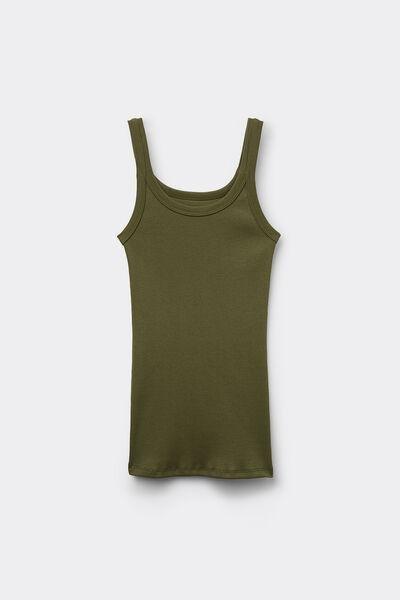 Green Racer Back Vest Top, , large image number 1