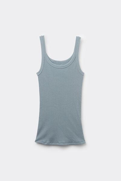 Blue Racer Back Vest Top, , large image number 1