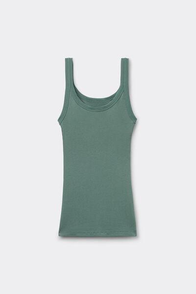 Green Racer Back Vest Top, , large image number 2